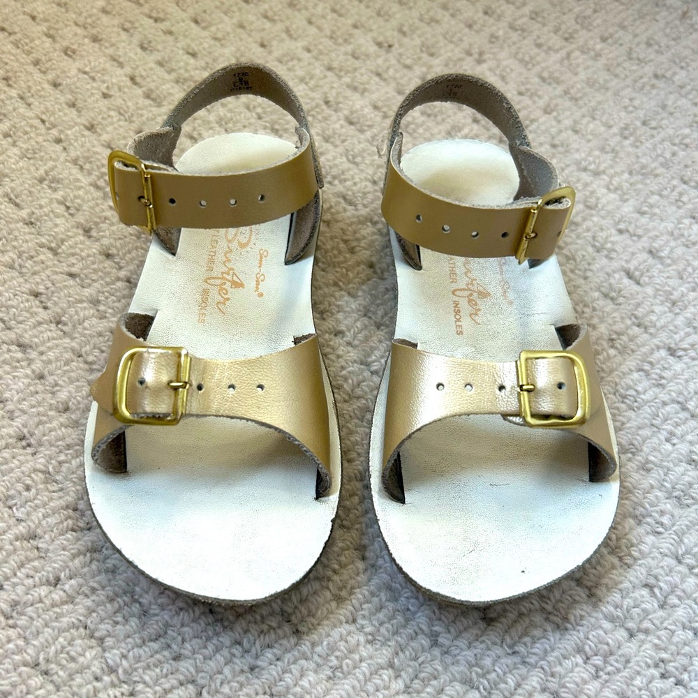 Sun San Salt Water Sandal- Pale Gold